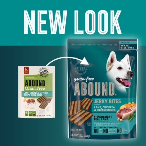 Abound® Grain Free Lamb Flavored Jerky Bites Perspective: back