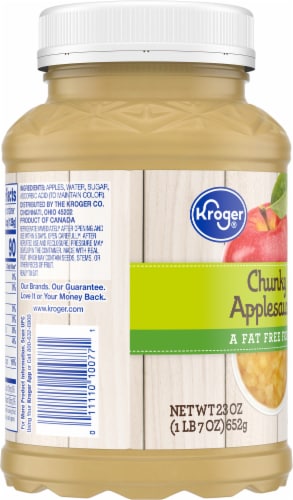 Kroger® Chunky Applesauce Perspective: back