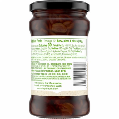 Simple Truth Organic™ Sliced Kalamata Olives Perspective: back