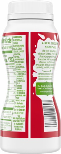 Simple Truth Strawberries & Cream Dairy Free Almond Milk Yogurt Smoothie Perspective: back