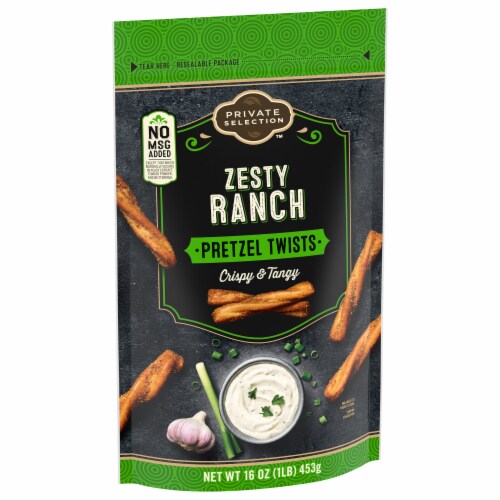 Private Selection™ Zesty Ranch Seasoned Pretzel Twists Perspective: back