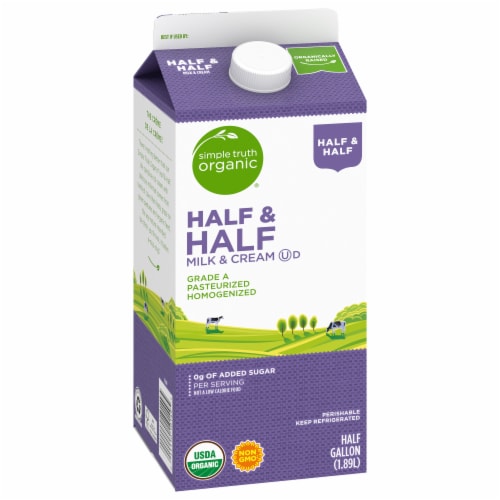 Simple Truth Organic® Half & Half Perspective: back