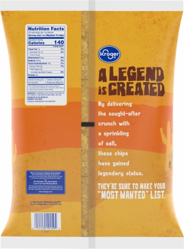 Kroger® Traditional Gold Round Tortilla Chips Perspective: back
