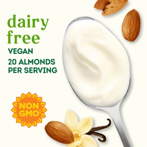 Simple Truth Vanilla Dairy Free Almond Milk Yogurt Tub Perspective: back
