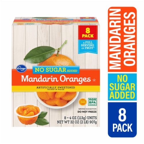 Kroger® Mandarin Orange Cups No Sugar Added Perspective: back