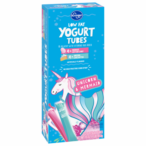 Kroger® Unicorn & Mermaid Low Fat Yogurt Tubes Perspective: back