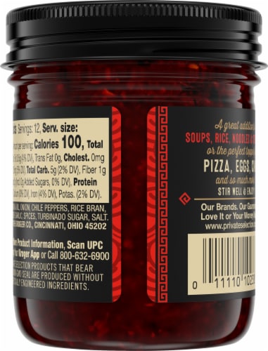 Private Selection™ Mild Chile Crisp Condiment Perspective: back