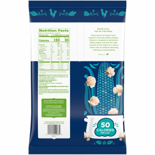 Simple Truth Organic® Salt & Pepper Popcorn Perspective: back