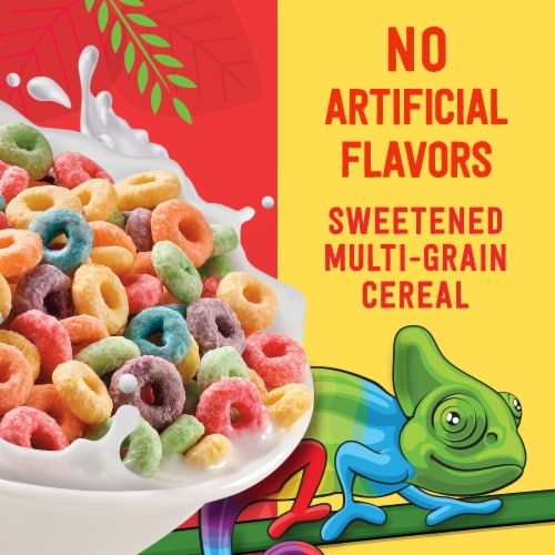 Kroger® Fruit Rings Family Size Cereal Perspective: back