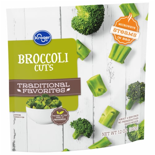 Kroger® Frozen Broccoli Cuts Perspective: back
