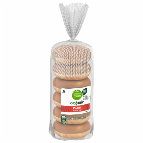 Simple Truth Organic® Plain Bagels Perspective: back