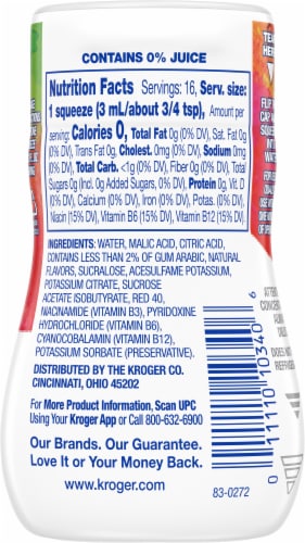 Kroger® Strawberry Watermelon Vitamin Liquid Water Enhancer Perspective: back