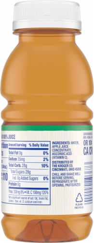 Kroger® Apple Juice Perspective: back