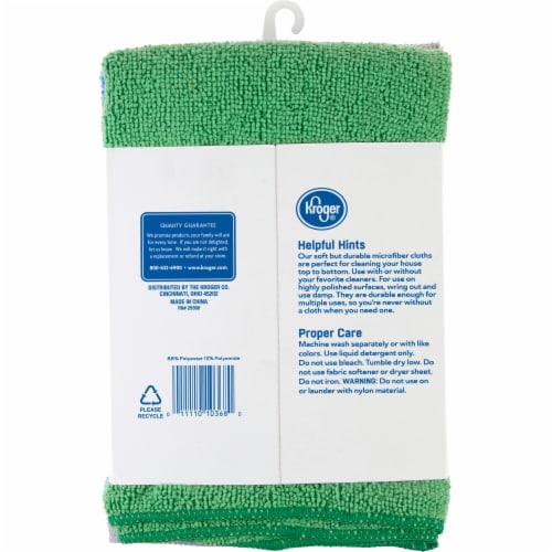 Kroger® Microfiber Cleaning Cloths Perspective: back