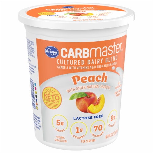 Kroger® CARBmaster® Peach Lactose Free Yogurt Tub Perspective: back