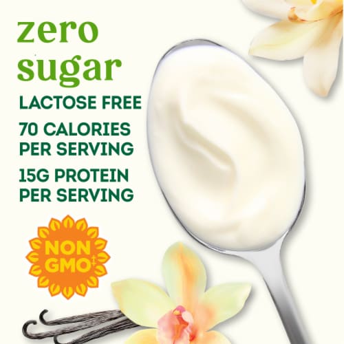 Simple Truth® Vanilla Zero Sugar Lactose Free Yogurt Cultured Dairy Blend Tub Perspective: back