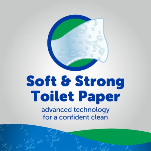 Kroger® Soft & Strong Toilet Paper Mega Roll Perspective: back