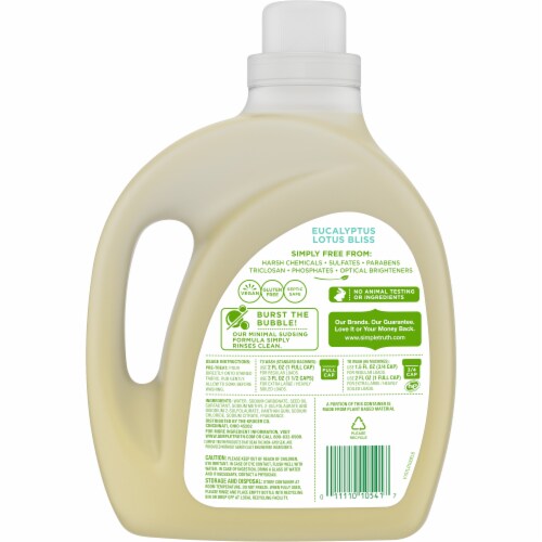 Simple Truth® Eucalyptus Lotus Bliss Laundry Detergent Perspective: back