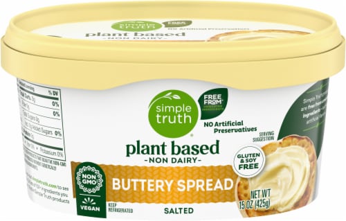 Simple Truth Plant Based Buttery Spread Perspective: back