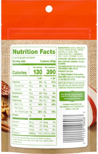 Simple Truth™ Apple Pie Walnut Butter Bites Perspective: back