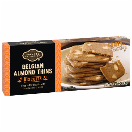 Private Selection® Belgian Almond Thins Biscuits Perspective: back