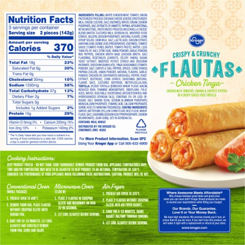 Kroger® Chicken Tinga Flautas Perspective: back
