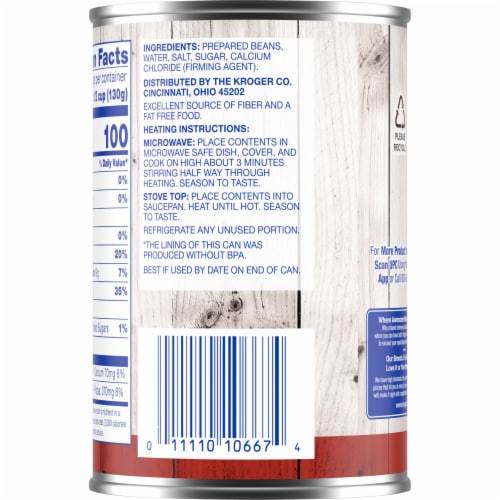 Kroger® Red Beans Perspective: back