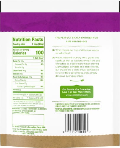 Simple Truth® Freeze-Dried Mixed Berry Blend Perspective: back