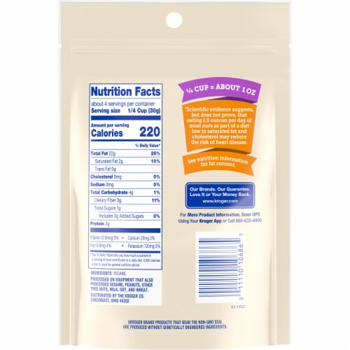 Kroger® Small Pecan Chips Perspective: back