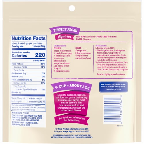 Kroger® Pecan Pieces Perspective: back