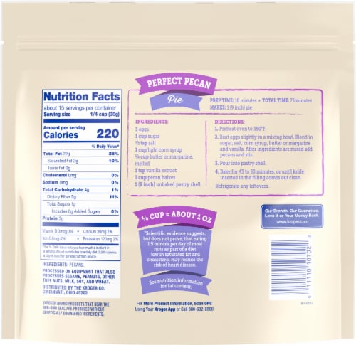 Kroger® Pecan Halves Perspective: back