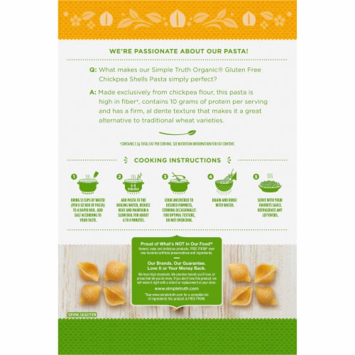 Simple Truth Organic® Gluten Free Chickpea Shells Pasta Perspective: back