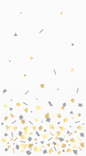 Kroger Gold Confetti Paper Napkins Perspective: back