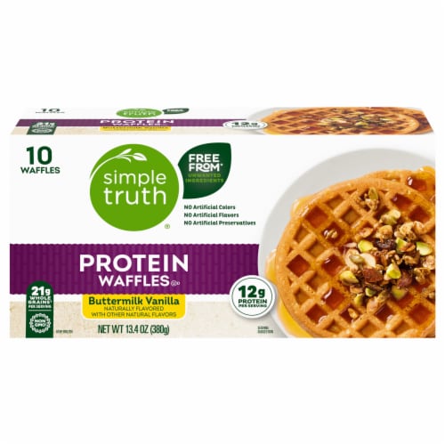 Simple Truth® Buttermilk Vanilla Protein Waffles Perspective: back