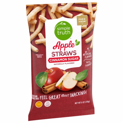 Simple Truth® Cinnamon Sugar Apple Straws Chips Perspective: back