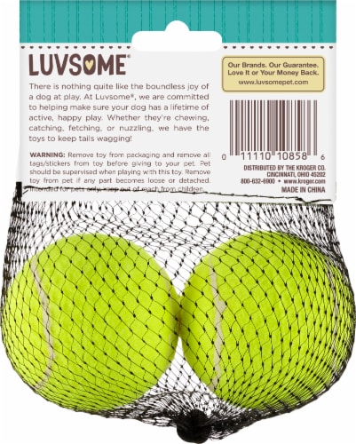 Luvsome® Tennis Balls Perspective: back