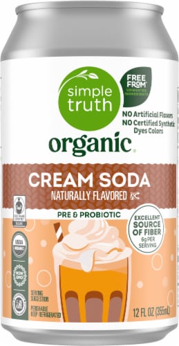 Simple Truth Organic® Cream Soda Probiotic Soda Perspective: back
