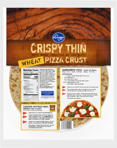 Kroger® Crispy Thin Wheat Pizza Crust Perspective: back