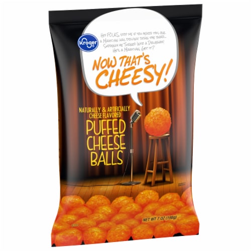 Kroger® Cheese Puffed Balls Chips Perspective: back