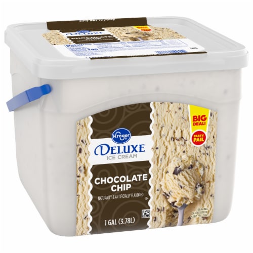 Kroger® Deluxe Chocolate Chip Ice Cream Party Pail BIG DEAL! Perspective: back