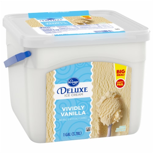 Kroger® Deluxe Vividly Vanilla Ice Cream Party Pail BIG DEAL! Perspective: back