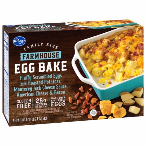 Kroger® Farmhouse Bacon Potato & Cheese Egg Bake Perspective: back