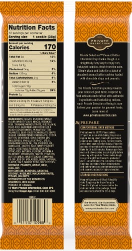 Private Selection™ Peanut Butter Chocolate Chip Cookie Dough Perspective: back