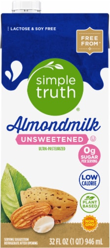 Simple Truth® Unsweetened Almondmilk Perspective: back