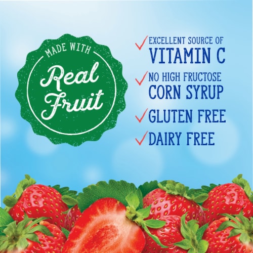 Kroger® Strawberry Frozen Fruit Bars Perspective: back