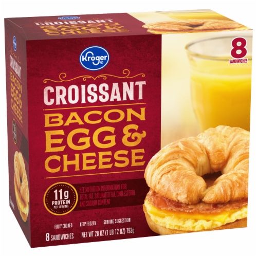 Kroger® Bacon Egg and Cheese Croissant Perspective: back