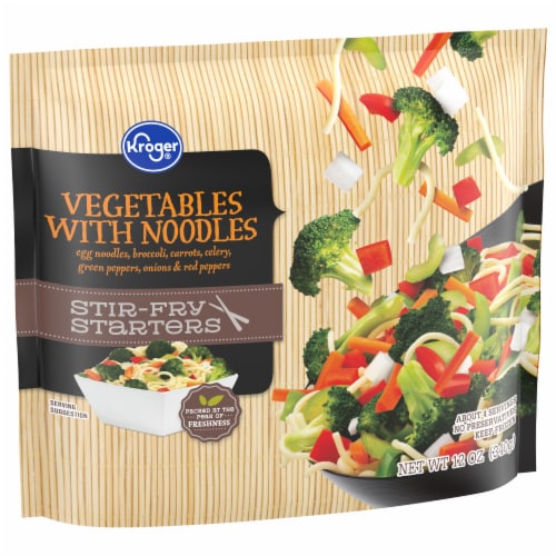 Kroger® Stir Fry Starters Vegetables with Noodles Perspective: back