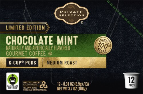 Private Selection® Chocolate Mint Medium Roast K-Cup® Coffee Pods Perspective: back