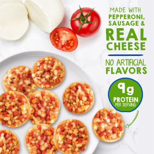 Kroger® Cheese Sausage & Pepperoni Mini Pizza Bagels Perspective: back