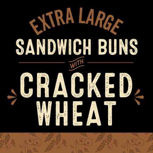 Private Selection® Cracked Wheat Sandwich Buns Extra Large Perspective: back